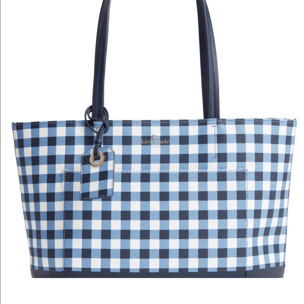 Kate Spade Hyde Lane Gingham - Small Riley Tote